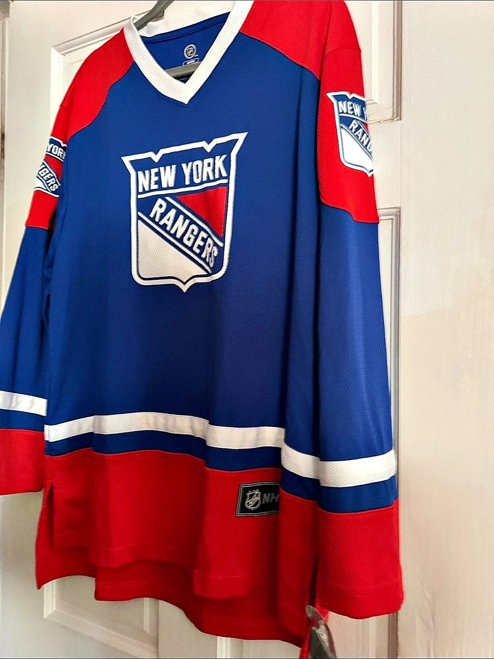 Fanatics New York Rangers Breakaway Jersey Blue & Red Medium
